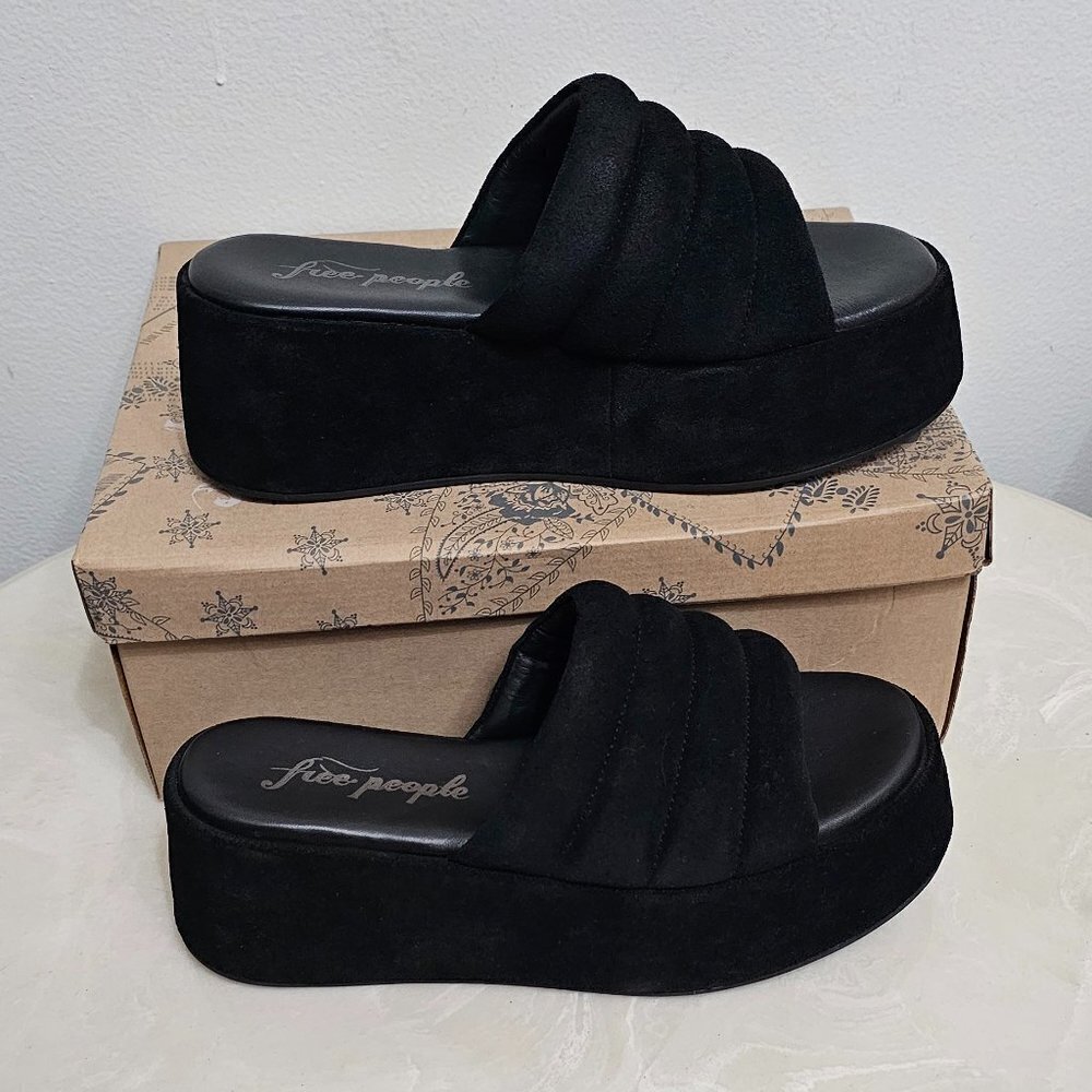 Free People Almost Paradise Platform Blk/Noir 3 Size 38 EU 8 66684663